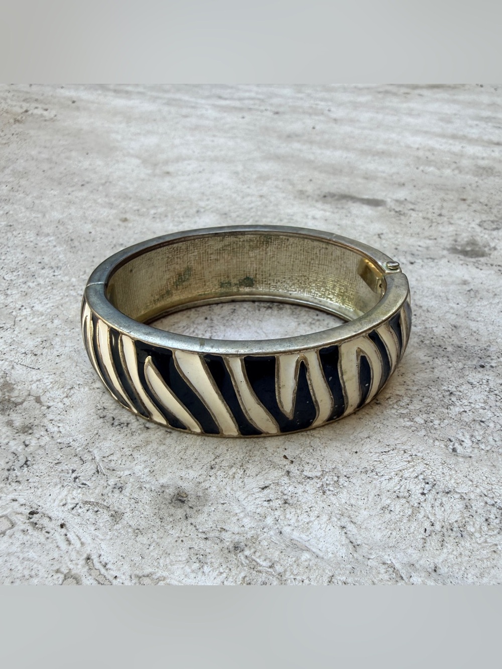 Zebra cuff bracelet